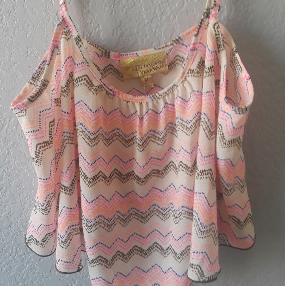 Vera Wang crop top blouse